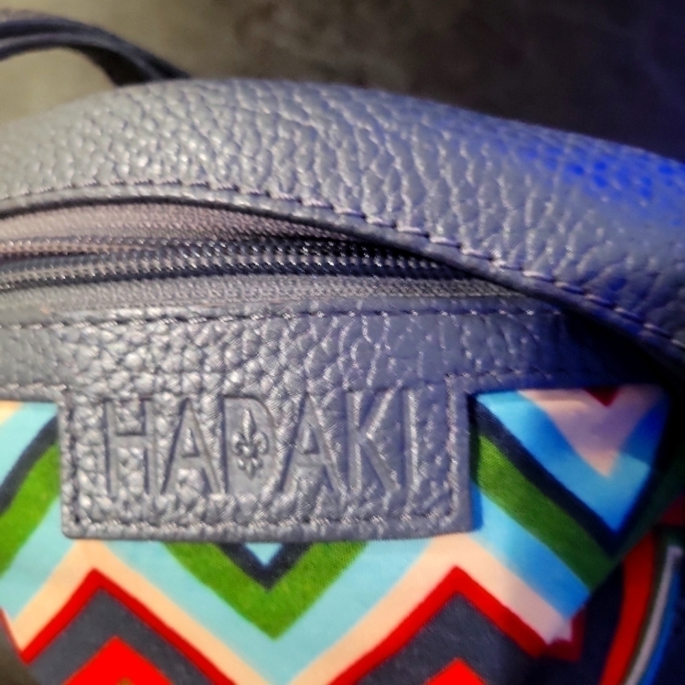 Hadaki Pebbled Leather Susan Crossbody Gray - Picture 6 of 9